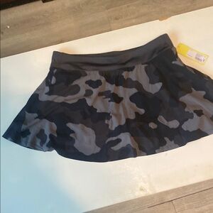 All in Motion Black and Gray Skater Mini Skirt Athletic